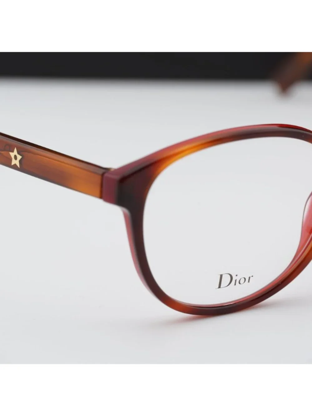 Dior DIORETOILE1 065T 00 Square Eyeglasses 53mm - Havana Burgundy